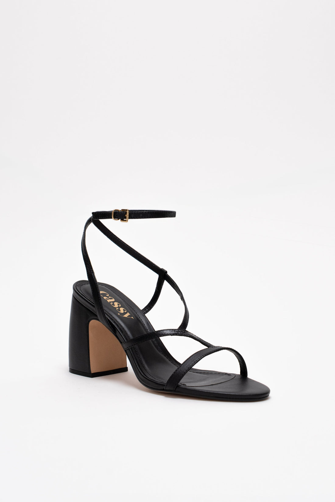 Luana Sandales Cuir Noir