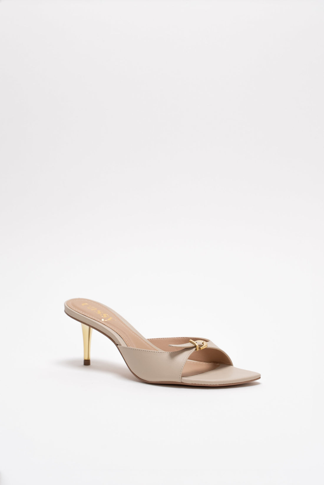 Gisele Mules Cuir Beige