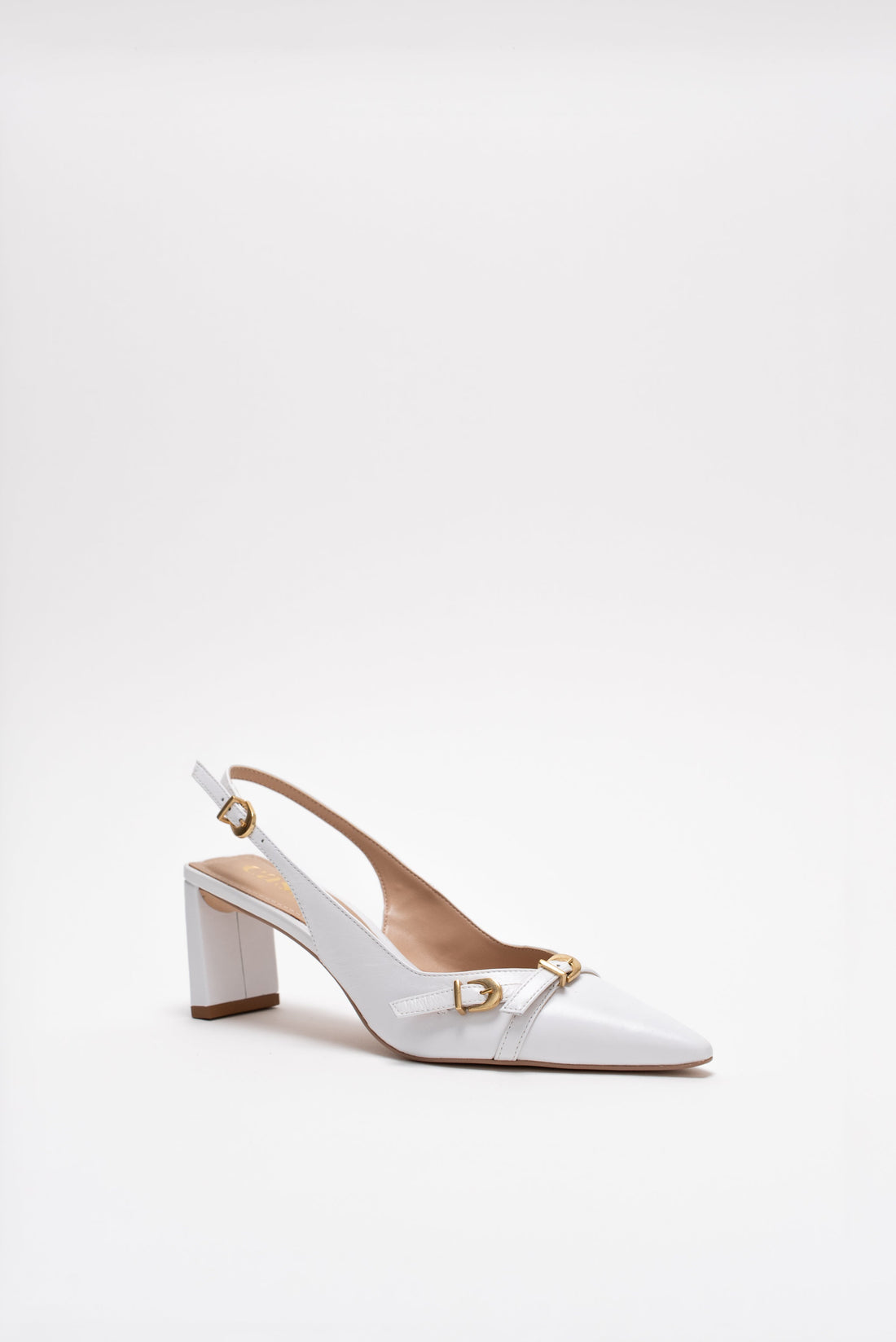 Constanza Escarpins Cuir Blanc