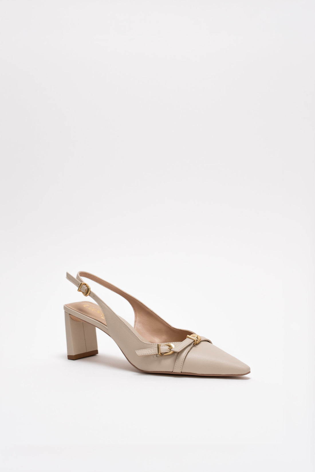 Constanza Escarpins Cuir Beige