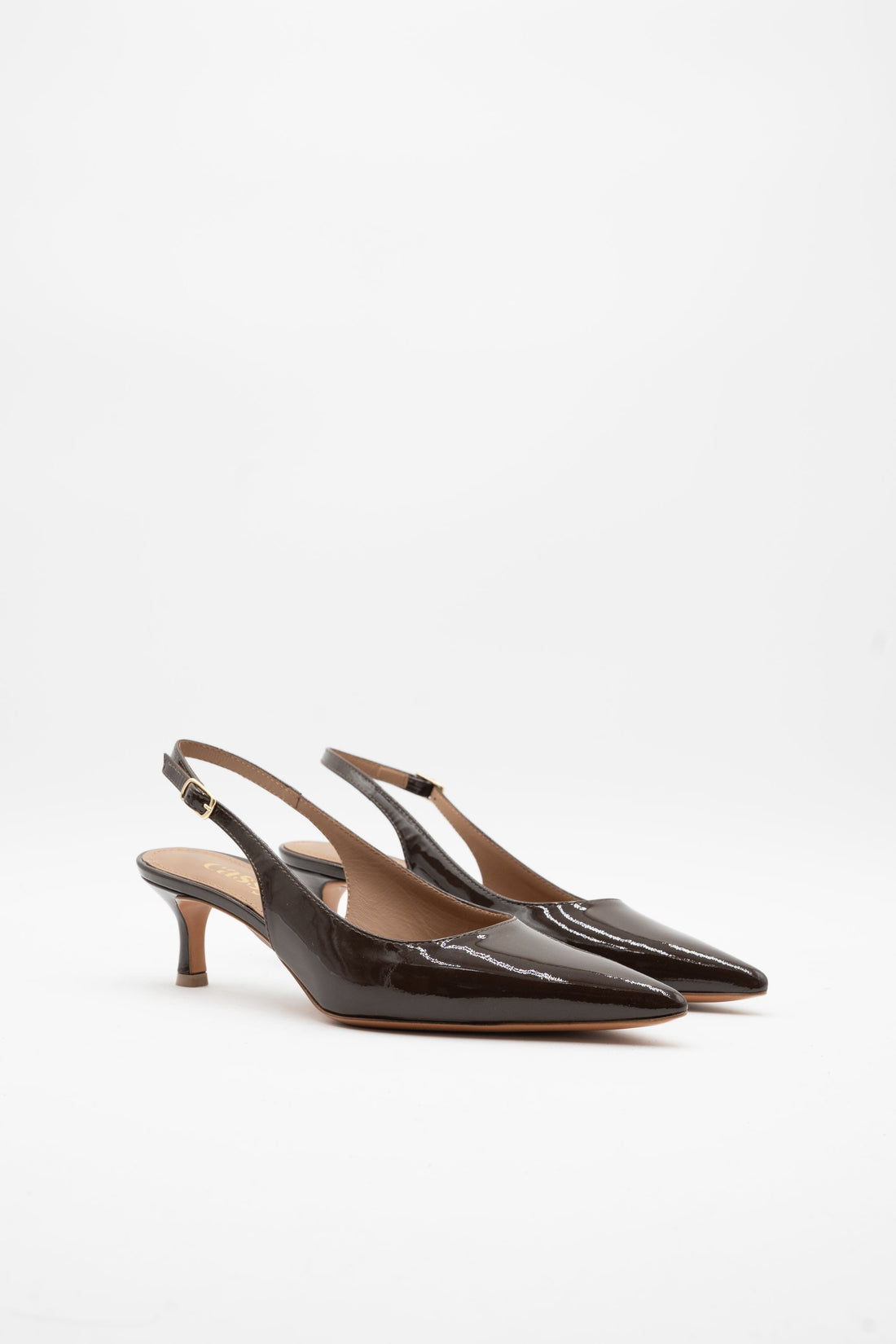 Maria Escarpins Cuir Marron