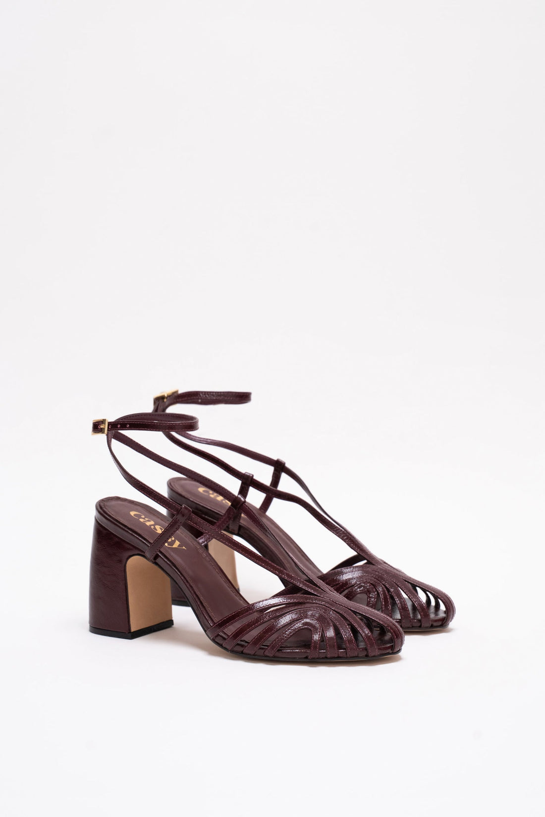 Helena Sandales Cuir Burgundy