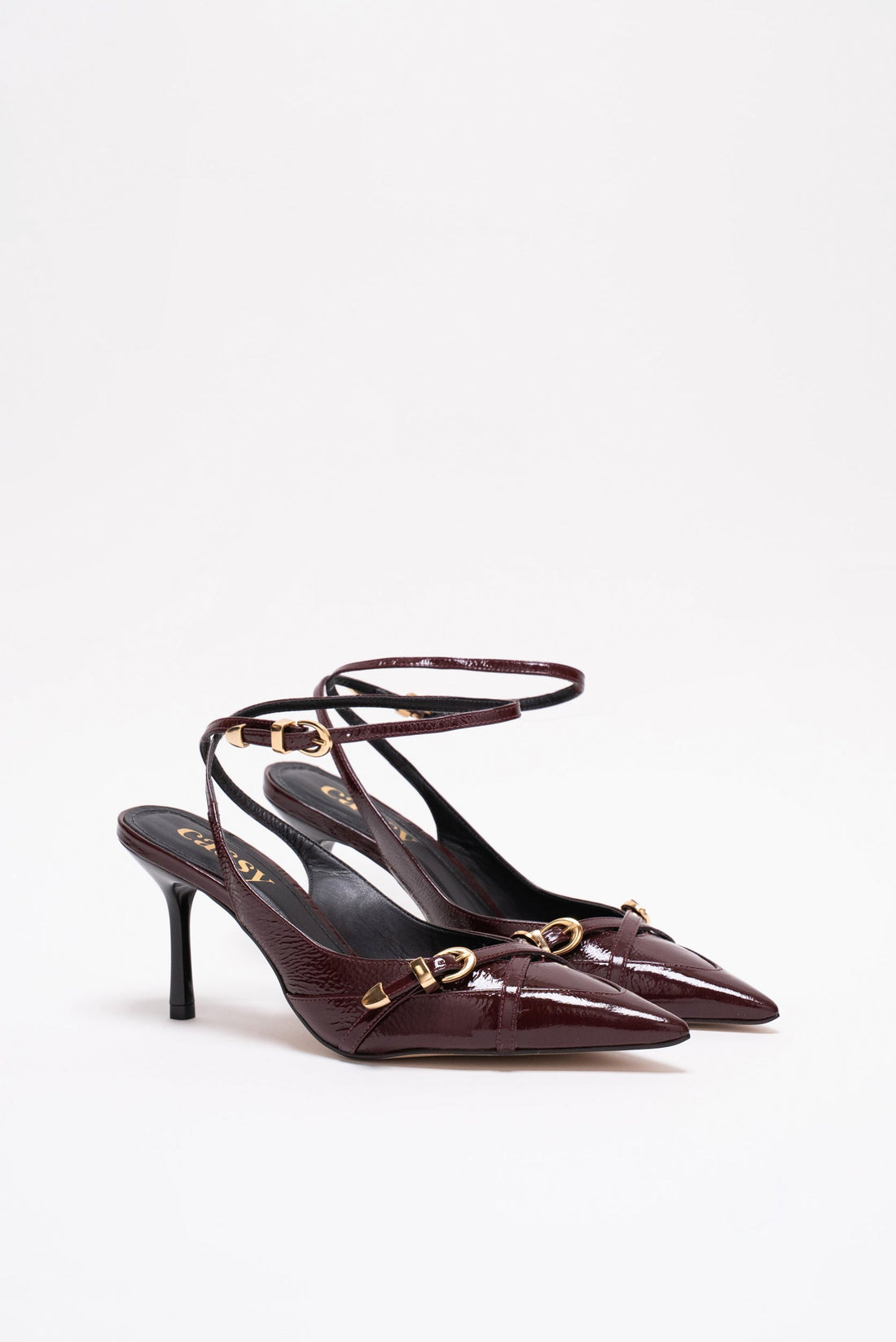 Betina Escarpins Cuir Burgundy