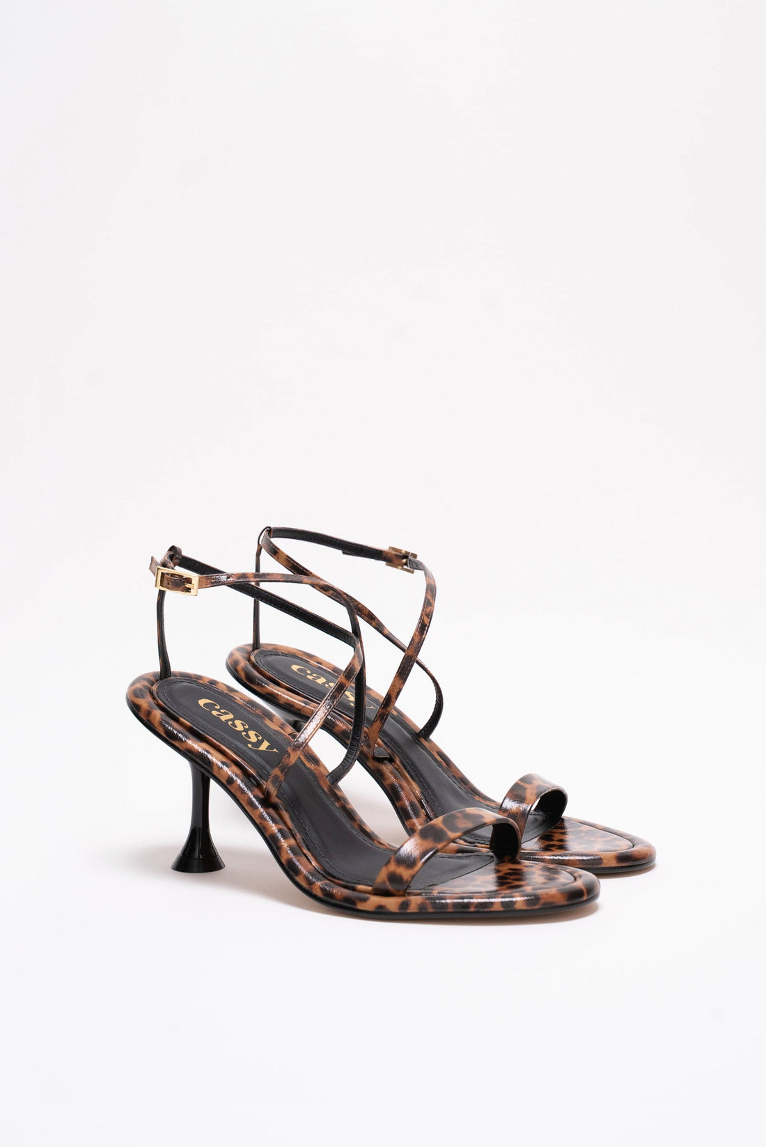Isis Sandales Cuir Leopard