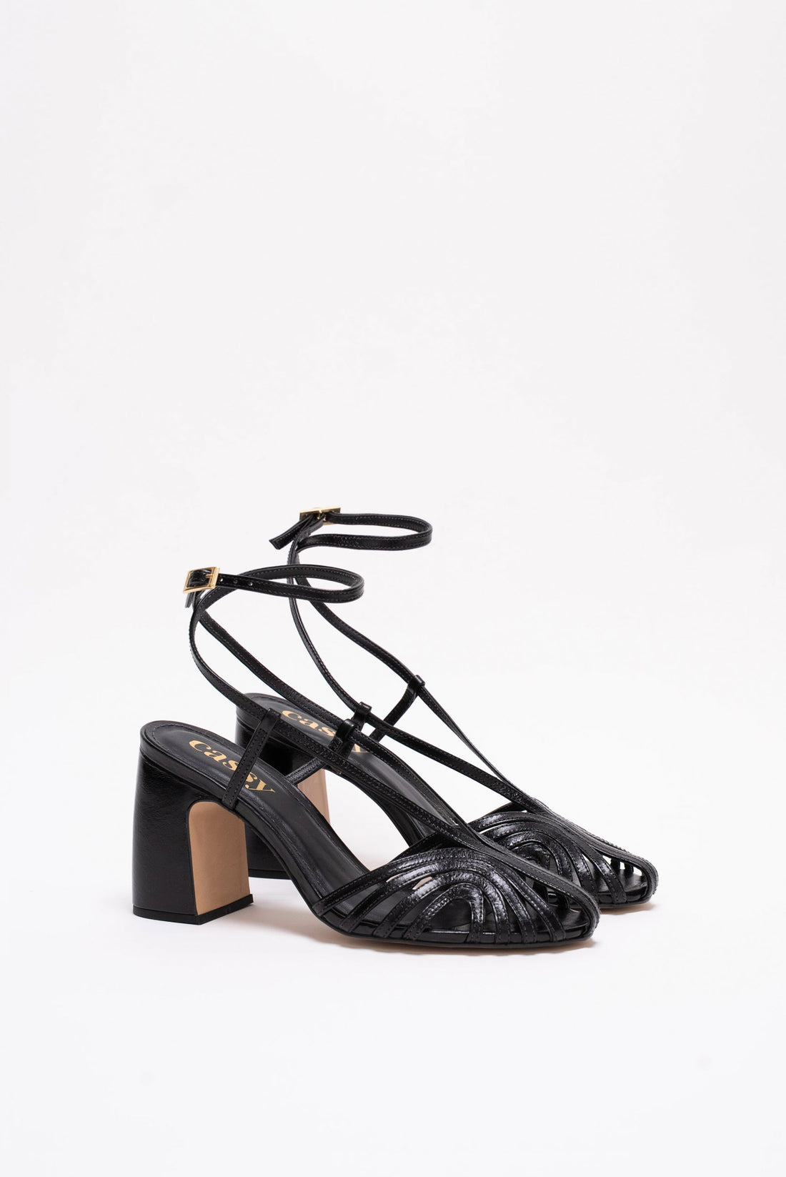 Helena Sandales Cuir Noir