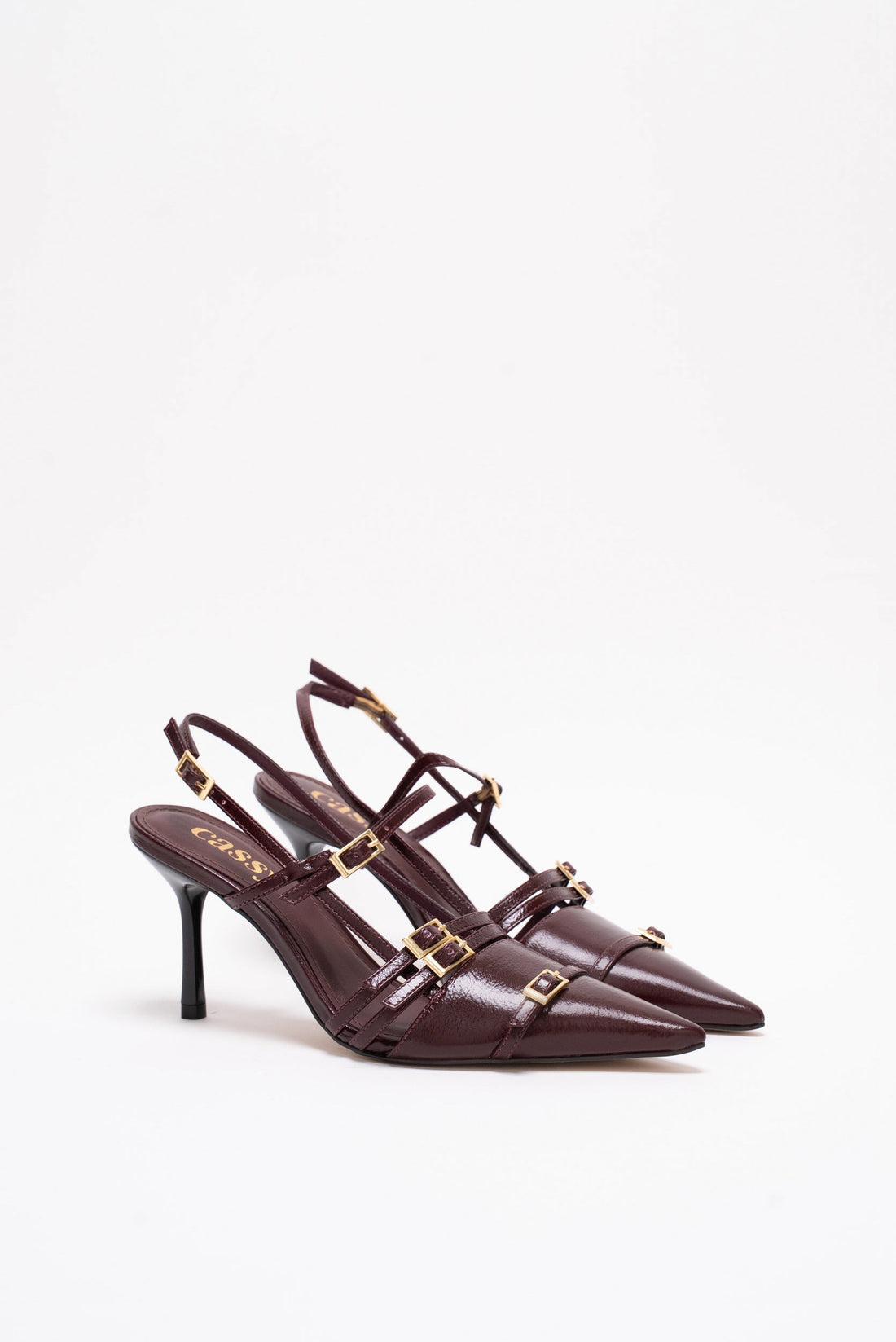Luiza Escarpins Cuir Burgundy