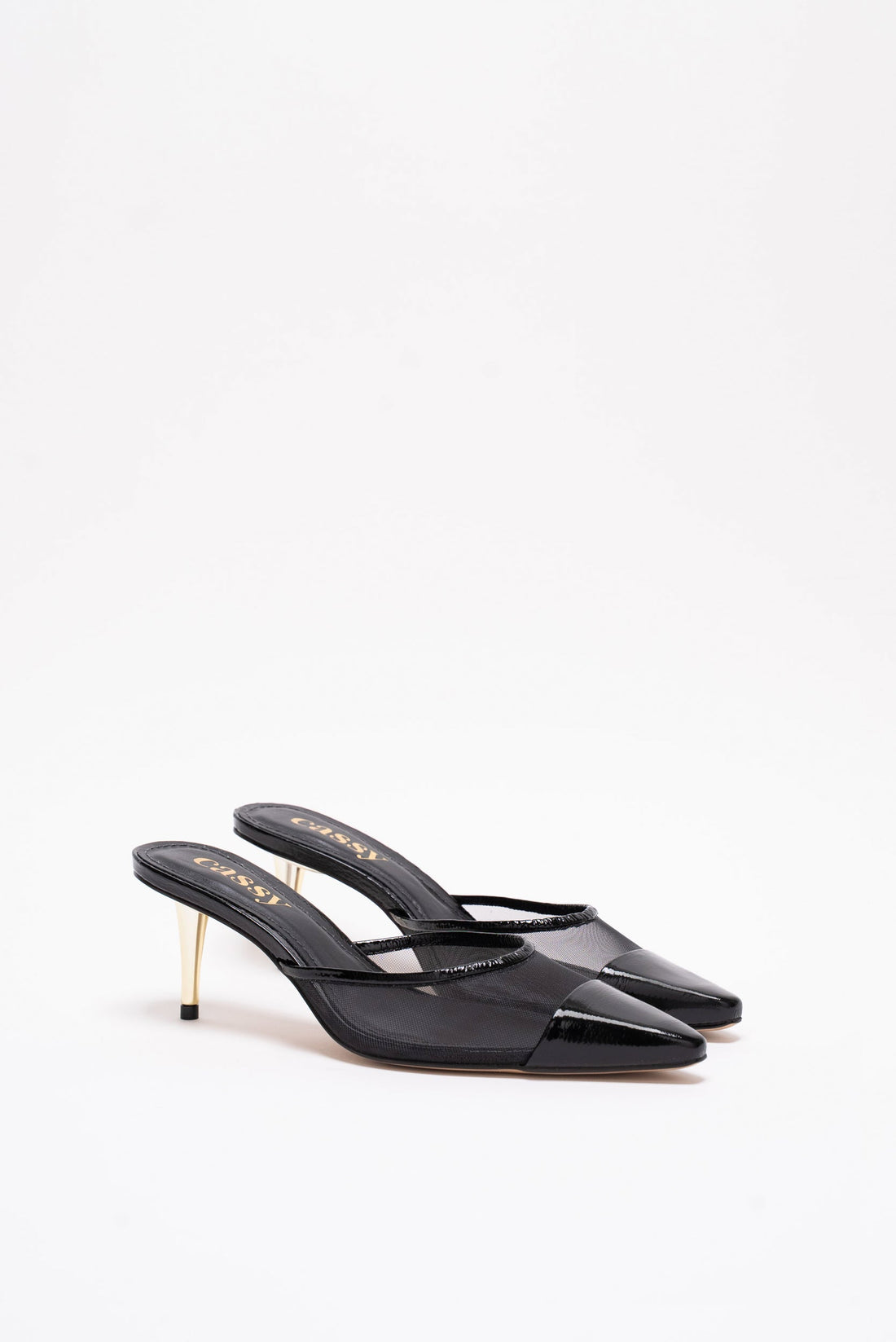 Flavia Mules Cuir Noir