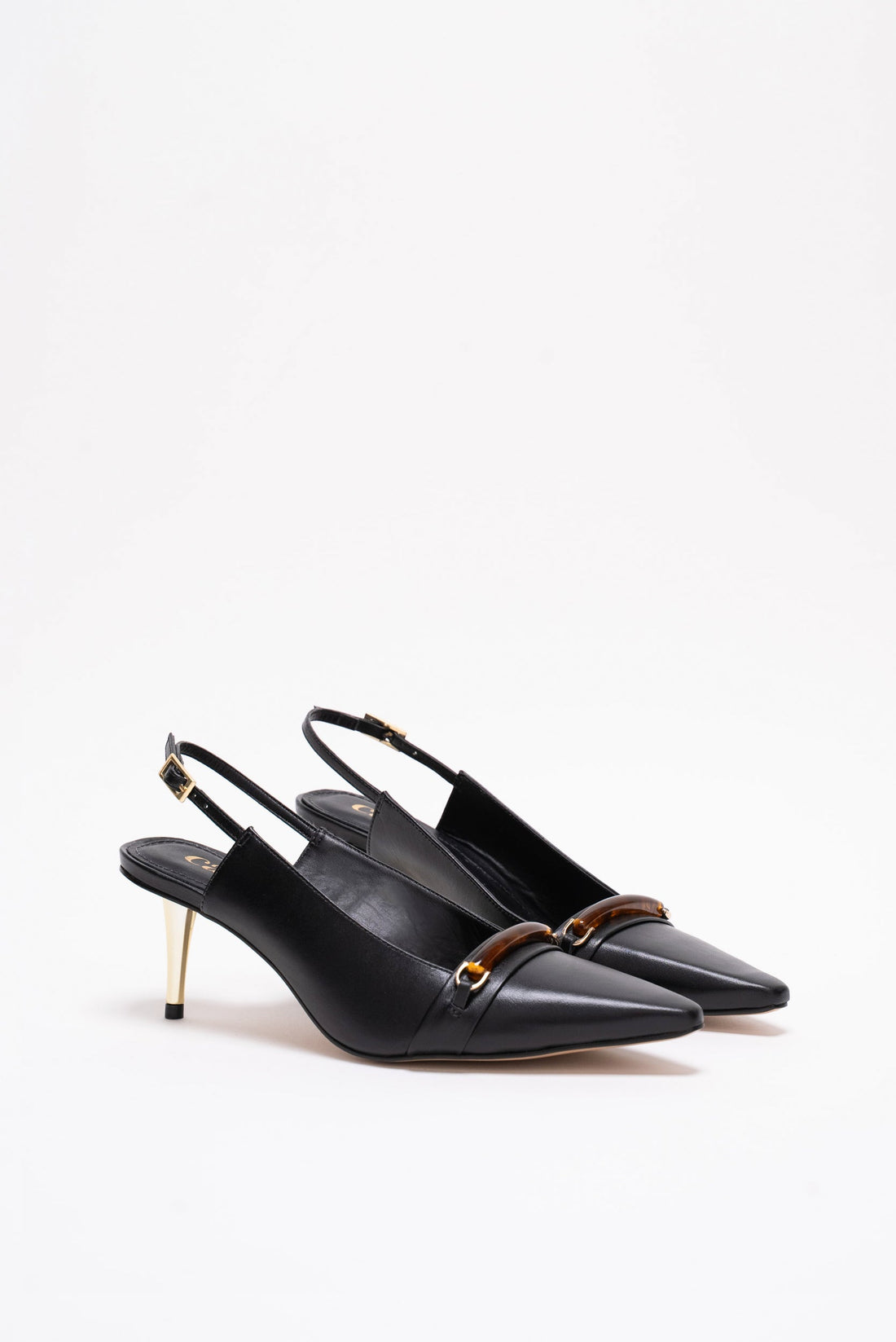 Adriana Escarpins Cuir Noir