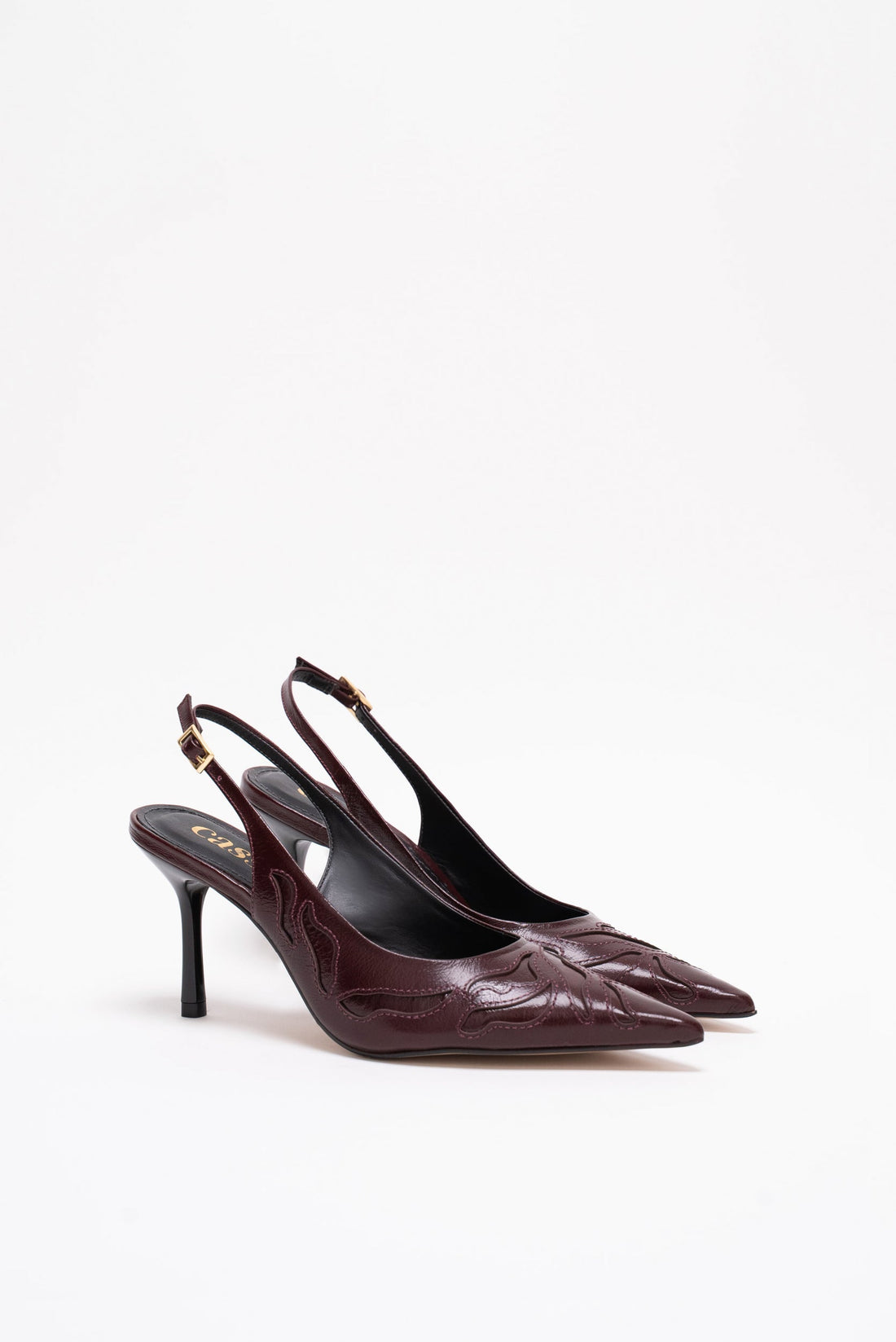 Cristina Escarpins Cuir Burgundy