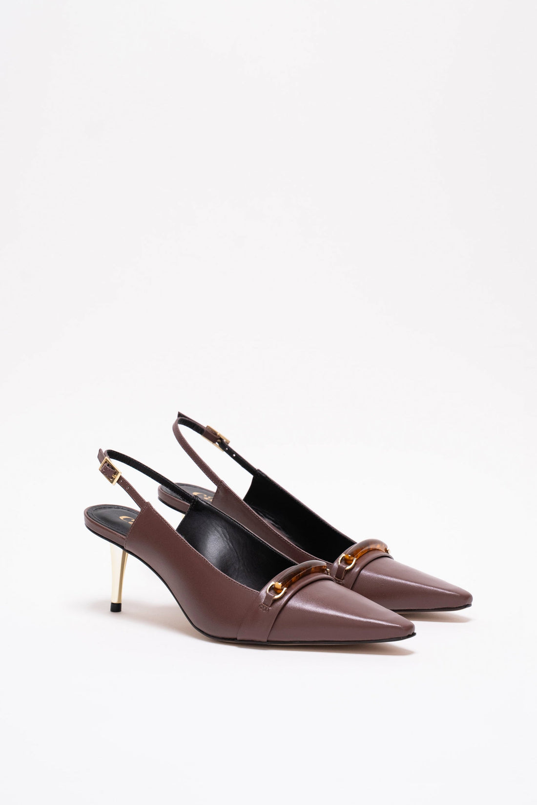 Adriana Escarpins Cuir Marron