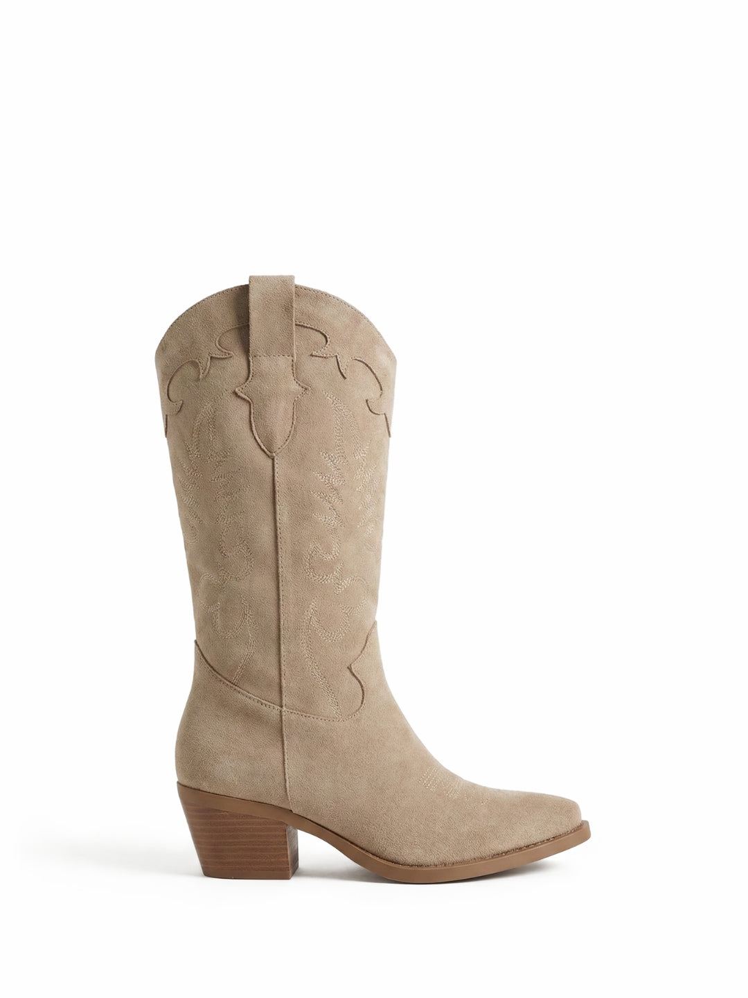 June Bottines Santiags Taupe