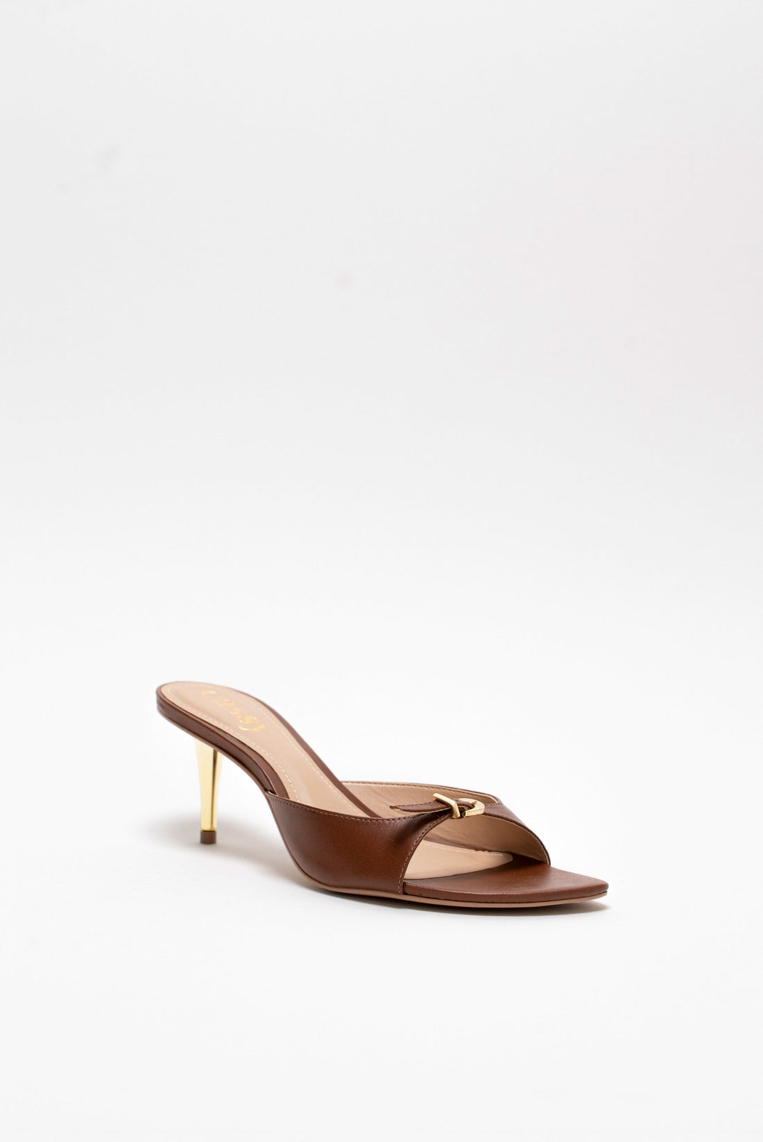 Gisele Mules Cuir Marron
